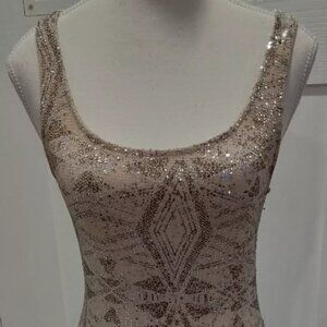 Timing Ladies Sleeveless Sparkly Dress Size Small Party Cocktail